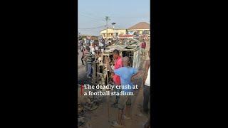 Guinea: The moment of a deadly crush at a football stadium - BBC Africa