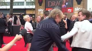 Funny Rhys Ifans, greets Tom Glynn Carney and Ewan Mitchell at the 'House Of The Dragon' premiere 