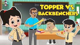 Topper Vs Backbenchers | Animated Stories | English Cartoon | Moral Stories | PunToon Kids