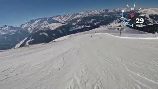 Zillertal Arena  - Red piste 39/38 - 61mph/98kph - Length 3.5km - Vertical 753m