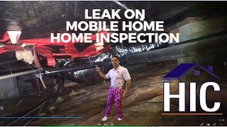 Leak on Mobile Home Inspection