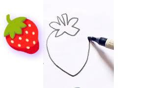 Let's Learn How to Draw Fruits Together | Painting,Drawing, Colouring Tips for Toddlers & Kids #Art