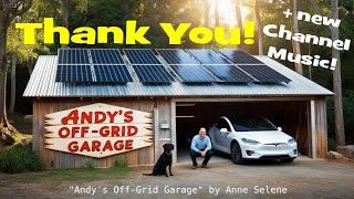 The new "Off-Grid Garage'". Thank you very much, this is crazy!