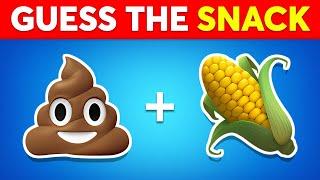 Guess The SNACK & JUNK FOOD By Emoji  Emoji Quiz - Easy Medium Hard | Mouse Quiz