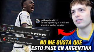 DAVOOXENEIZE OPINA DEL HATE A GARNACHO EN TWITTER POR FELICITAR A VINICIUS