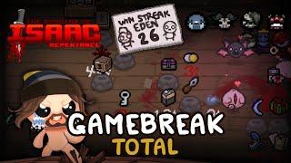 GAME BREAK TOTAL - Isaac Repentance (Eden Streak)