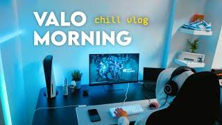 chill morning with valorant | gaming vlog ️