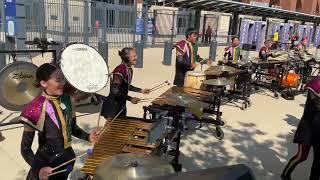 Madison Scouts Drum and Bugle Corps Front Ensemble in the Lot - 2024 DCI World Championship