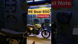 New Royal Enfield Bear 650 Exhaust Note Sound || RE Bear 650 Exhaust Note