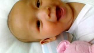 baby laughing  Jaja 4 Month