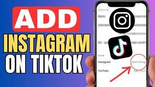 How To Add Instagram on TikTok - 2024