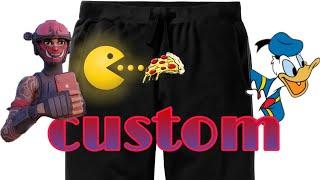 Custom pants | DONALD DUCK, PAC-MAN, PIZZA