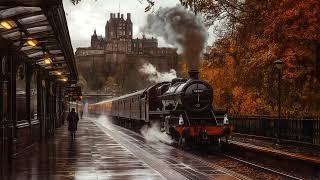 a quiet playlist for train rides in autumn | reading/studying/relaxing | dark academia