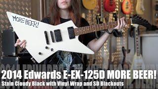 ESP Edwards E-EX-125D with a MORE BEER! Wrap for that James Hetfield Metallica look