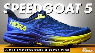 HOKA SPEEDGOAT 5 First Run & First Impressions | Best Trail Running Shoes | Run4Adventure