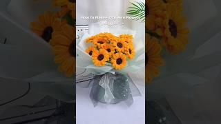 how to make sunflower craft | diy pipe cleaner flowers tutorial #handmadediy