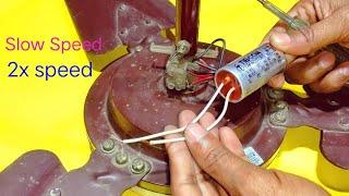 Ceiling Fan Slow Speed Problem | How To Repair Ceiling fan