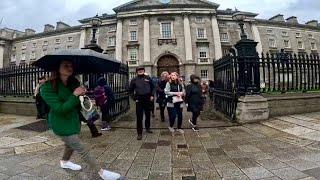 DUBLIN, IRELAND, DUBLIN WALK, TRINITY COLLEGE, 4K