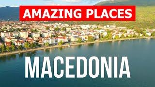 Macedonia country tour | Attractions, lakes, mountains, nature, cities | 4k video | North Macedonia