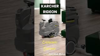 Karcher Ride On Scrubber Drier Machine. A minute to Clean It. #karcher