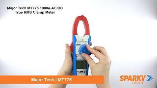 Major Tech MT775 | 1000A AC/DC True RMS Clamp Meter