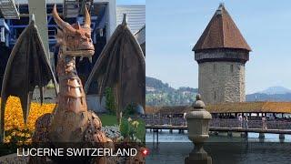 LUCERNE SWITZERLAND  WALKING CITY TOUR & EXPLORING DRAGON MOUNTAIN - MOUNT PILATUS