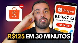 FAÇA R$125 A CADA 30 MINUTOS NA SHOPEE - Afiliado Shopee, Passo a Passo (Dinheiro online)