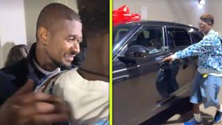 Usher Spoils Son on 16th Birthday With Surprise Range Rover!