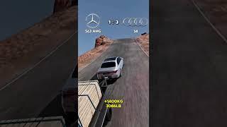 Mercedes S63 vs Audi S8 Comparison Test In Beamng Drive #shorts #car #game