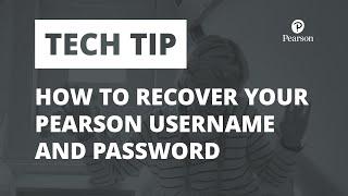 How to recover your Pearson username and password