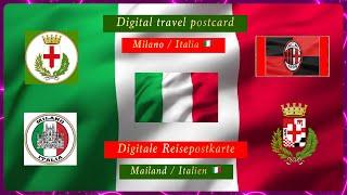 Digital travel postcard / Milan/Italy / Milano/Italia / Digitale Reisepostkarte / Mailand/Italien