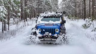 Off-Road Solo in Epic Snow and Winter Camping