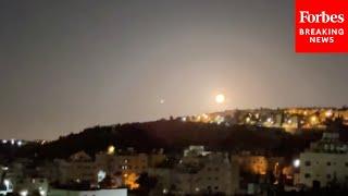 Explosions Seen In The Sky Over Bethlehem As Iran Continues Missile Attacks On Israel