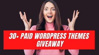 More than 30 Premium themes from ThemeForest [Giveaway] |Download Premium WordPress Themes for Free