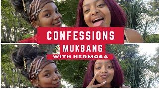 REACTING TO YOUR CRAZY CONFESSIONS || ft my fave @hermosalit || MUKBUNG