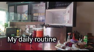 my daily routine vlog # gajar pulao recipe # fridge cleaning tips