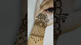 Very Easy Front Hand Mehandi design || Simple Mehndi Design for Front Hand #Shorts