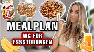 1 Tag essen, wie in einer WG für Personen mit Essstörungen  Mealplan 