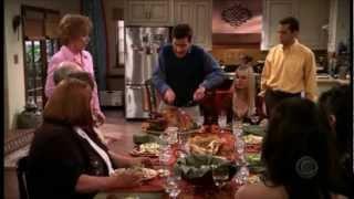 Two and a Half Men - Charlie Carves the Turkey [HD]