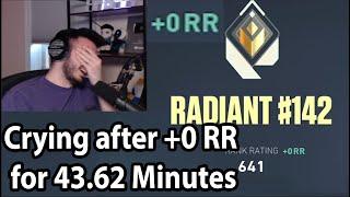 Tarik CRIES for +00rr after playing 43.62 Minutes in RADIANT