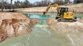 Dam break for pond expansion 2