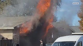 Sacramento County deputies rescue three people from house fire