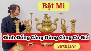 Đỉnh Đồng Liền Nguyên Khối: Đồ Thờ Cúng Duy Nhất Càng Dùng Lâu Càng Có Giá!