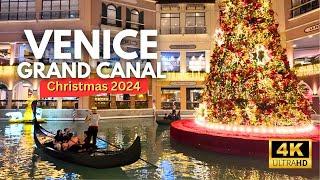 Witness the Splendor of Christmas at VENICE GRAND CANAL Mall | 4K | Taguig, Philippines