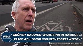 HAMBURG: Green cycle path madness! Fierce dispute over widening for cargo bikes