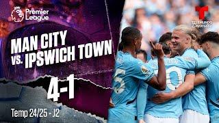 Highlights & Goles: Man City vs. Ipswich Town 4-1 | Premier League | Telemundo Deportes