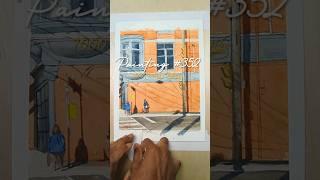 how I paint light and shadows #watercolorimpressions  #watercolorist#torontoartist #watercolordaily