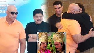 Puneet Issar and Pankaj Dheer with son at Premiere of Hema Malini's classical dance ballet Ganga