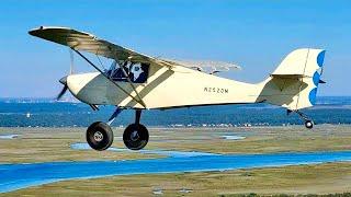 Can he handle STOL? Farm Fly-In and Airplane camping in the Avid Flyer