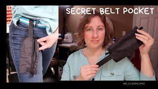 KEEP YOUR MONEY SAFE | Secret Belt Pocket | Tutorial